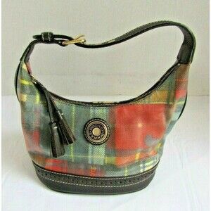 Dooney & Bourke Shoulderbag Madras Ladybug Plaid Bucket Bag Purse K7856634